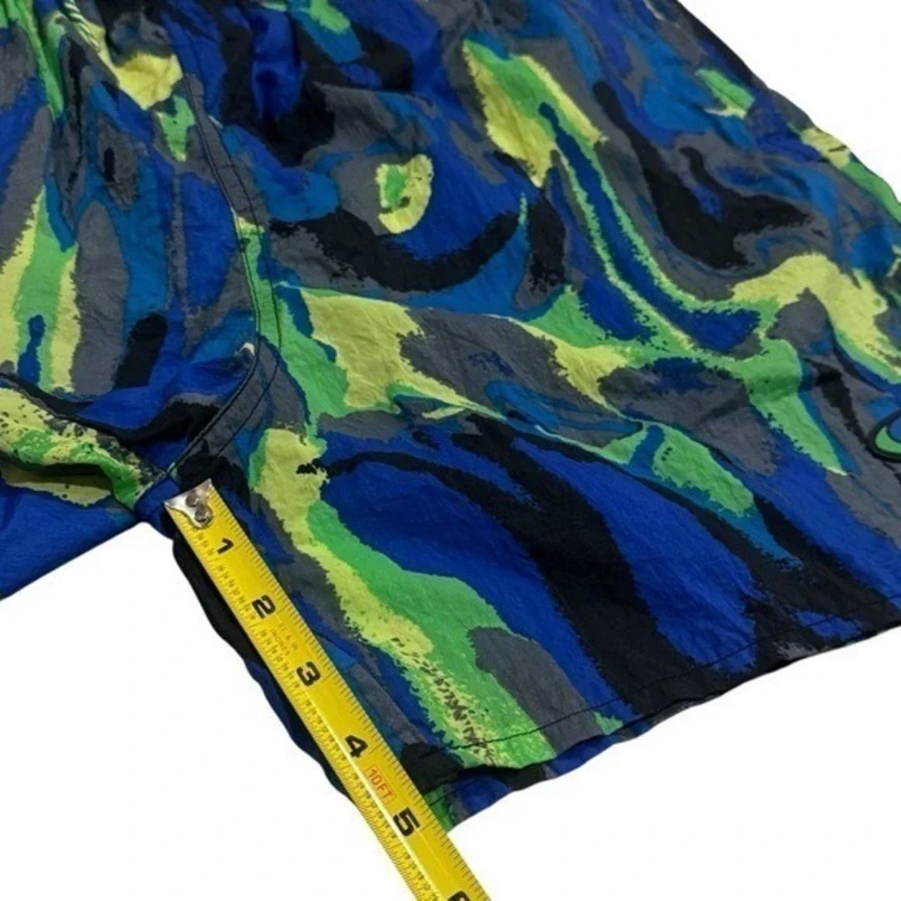 Y2K Nike Watercolor Lined Swim Trunks Athletic Outdoirs Beach Travel Resort M